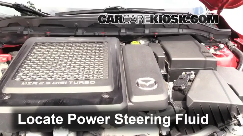 2011 Mazda 3 Mazdaspeed 2.3L 4 Cyl. Turbo Power Steering Fluid Check Fluid Level
